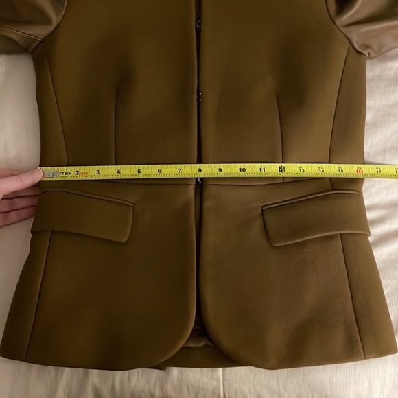 Neil Barrett Camel Brown Leather & Wool-blend Blazer - Picture 15 of 16
